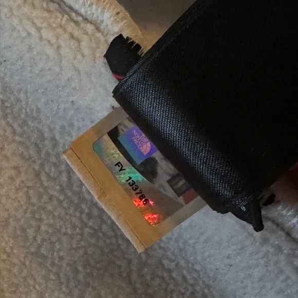 The North Face Black and Cream Hooded Fleece Jacket - Picture 6 of 8